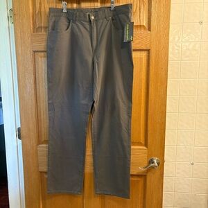 John Bartlett Consensus Flat Front Chino Pants Dark Grey Men's Size 38x34 NWT